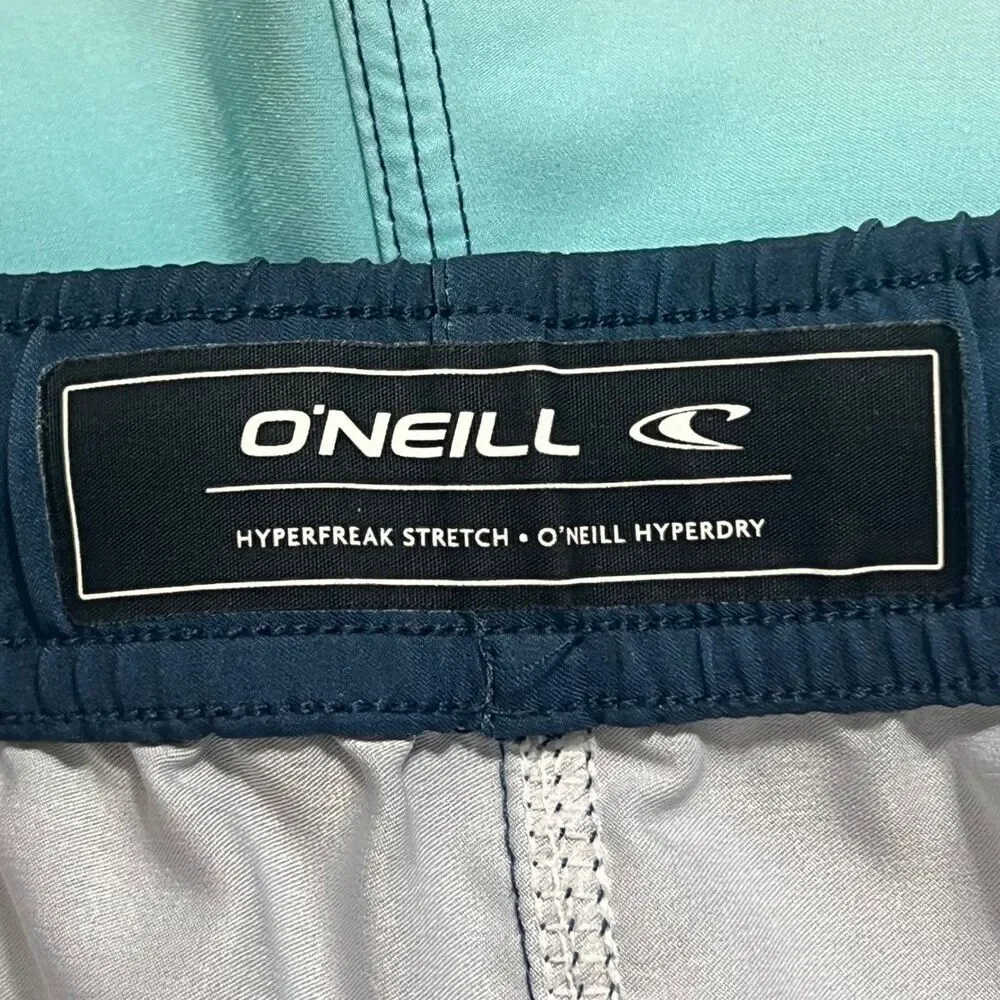 O'Neill Men's Hyperfreak Stretch Hyperdry Men's Swim Trunks XXL Blue Orange